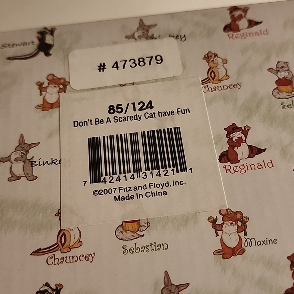 Charming Tails Don't Be A Scaredy Cat Have Fun Halloween Figurine NWT Box 2007 F - Picture 15 of 16